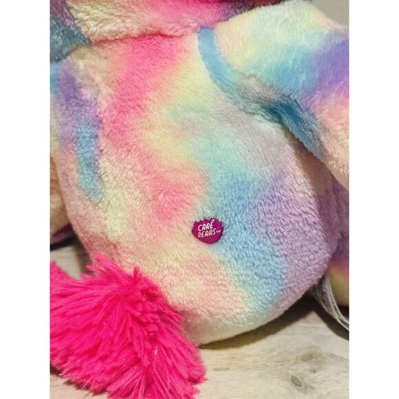 Care Bears 12” Cheer Bear Unicorn 2021 “Hoodie Friends” Pink Plush Toy - Picture 6 of 6